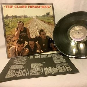 The Clash-Combat Rock 1982 Epic Records + lyrics sleeve FE-37689